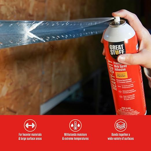 Great Stuff™ Heavy-Duty/Multi-Use Adhesive 2-Pack - 14 oz - Aerosol
