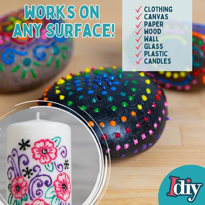 Glitter & Metallic Fabric Paint Set - Image 7