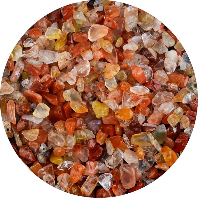 Natural Chip Stone Beads Red Agate 5-8mm About 400 Pieces Irregular Gemstones by Cmidy