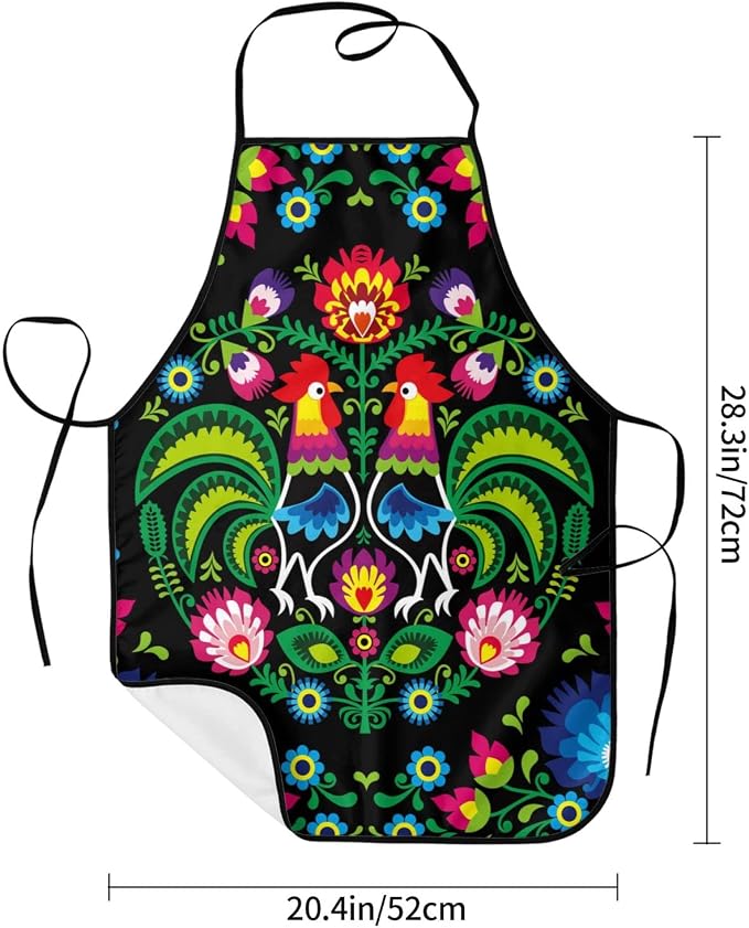 Apron Cooking Chef Work Shop Women Men Baking Decorations Painting Bbq Grilling - Image 6