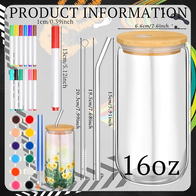 Pickmesh 4 Set Graduation Gift Glass Painting Kit - Image 2
