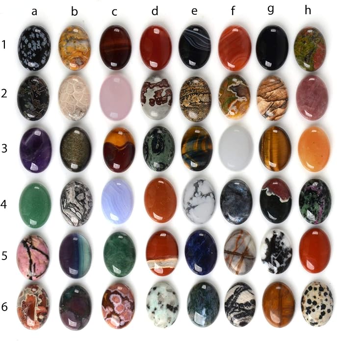 Wholesale Lot Multi-color Gemstone Round Oval Cab Cabochon - Image 2