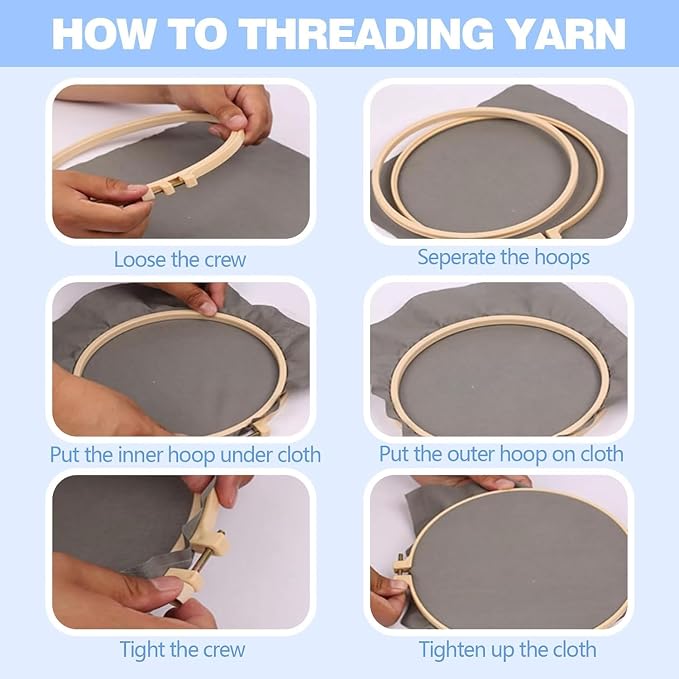 RUIQLXHANG Punch Needle Kits for Beginners, Cute Cartoon Easter Rabbit and Eggs - Image 4