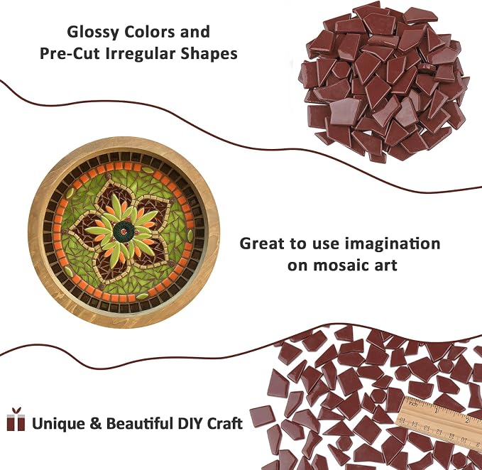 Youway Style Brown Glass Mosaic Tiles - Image 7