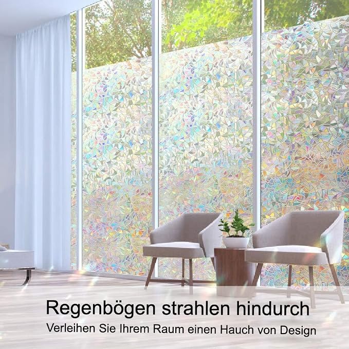 Volcanics Privacy Film with Installation Tools, Static Clings Vinyl 3D Decals - Image 2