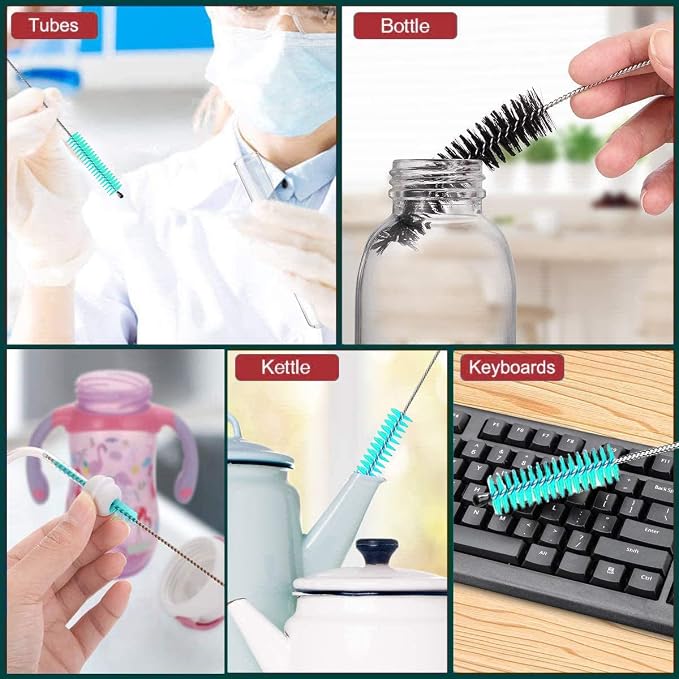 Long Straw Brush Cleaner, Flexible Nylon Tube Cleaning Brushes - Image 6