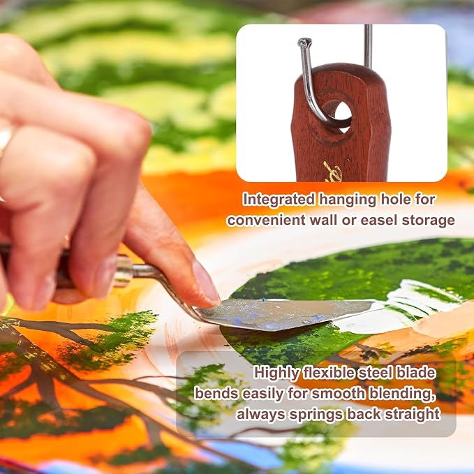 MECCANIXITY Pack of 1 Large Palette Knife No.14, 10.6" Long Palette Knives - Image 4