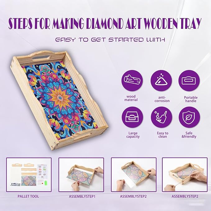 EWJRNSF 5D Diamond Painting Mandala Diamond Art Kits - Image 3