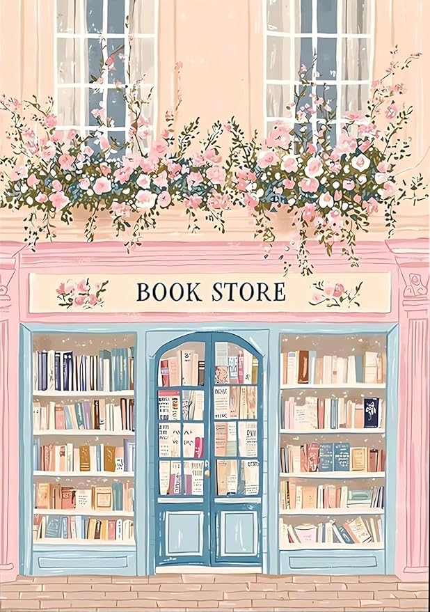 Book Store Cross Stitch Kits, Embroidery Starter Kit by Unknown
