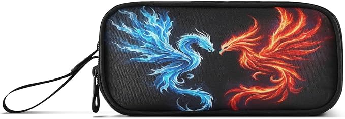 Dragon Phoenix Pencil Case Box Boys Girls Large Pencil Pouch - Image 8