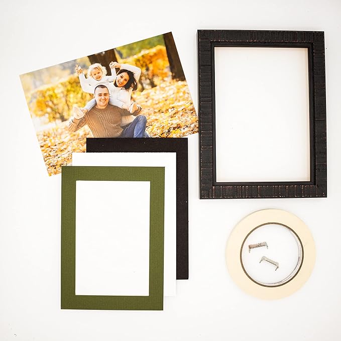 11x14 Mat for 8.5x11 Photo - Precut Dill Green Picture Matboard for Frames Measuring 11 x 14 Inches - Bevel Cut Matte to Display Art Measuring 8.5 x 11 Inches - Acid Free Pack of 25 MATS