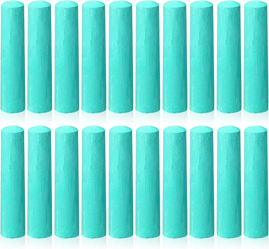 20 Pcs Sidewalk Chalks for Kids Non Toxic Jumbo Chalk for Party Gift Outdoor Art Classroom Play Painting (Green)