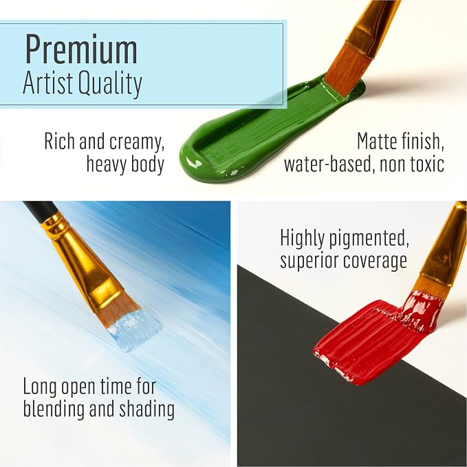 FolkArt Acrylic Craft Paints, Medium Yellow 16 fl oz Premium Matte Finish Paint - Image 6