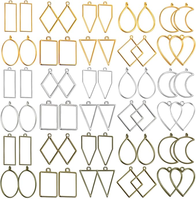 Shynek 60Pcs Hollow Frame Pendants by shynek