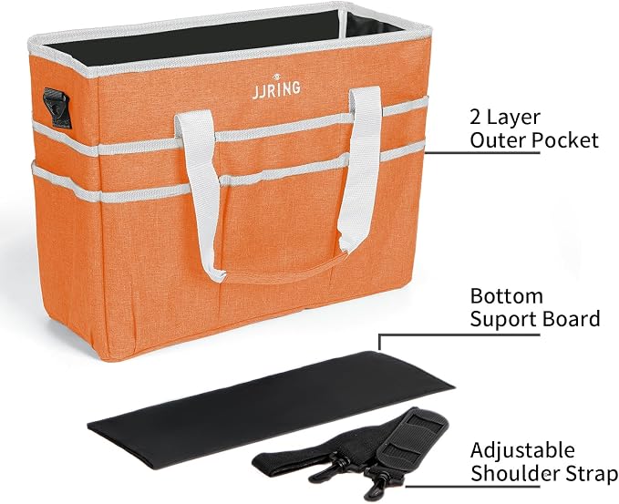 JJRING Craft Organizer Tote Bag, Large Art Storage Caddy - Image 5