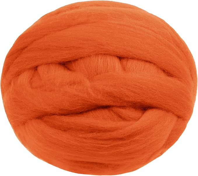 JeogYong Needle Felting Wool, 7.05oz Wool Roving Chunky Wool Yarn, Wet Felting by JeogYong