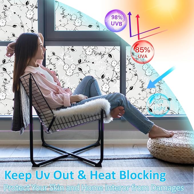 Bloss Frosted Privacy Window Film - Image 5