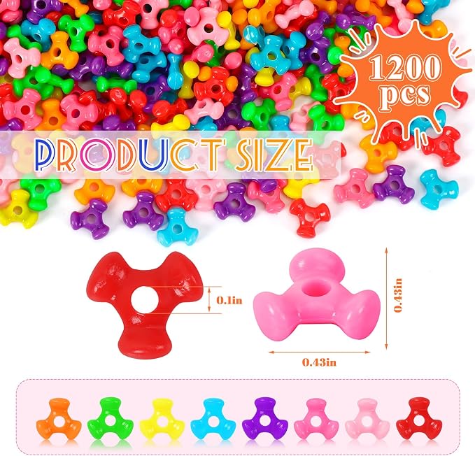 UPINS Tri Pony Beads - Image 2