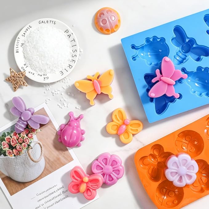 SJ Silicone Molds for Crafts, 2 Pack Butterfly and Insect Soap Molds | 6 - Image 6