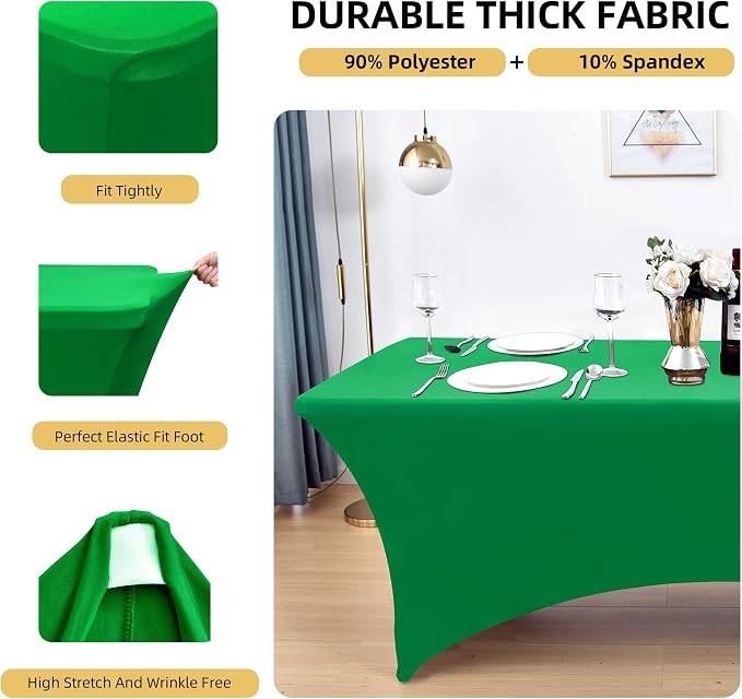 2-Pack 4ft Spandex Table Covers - Image 2