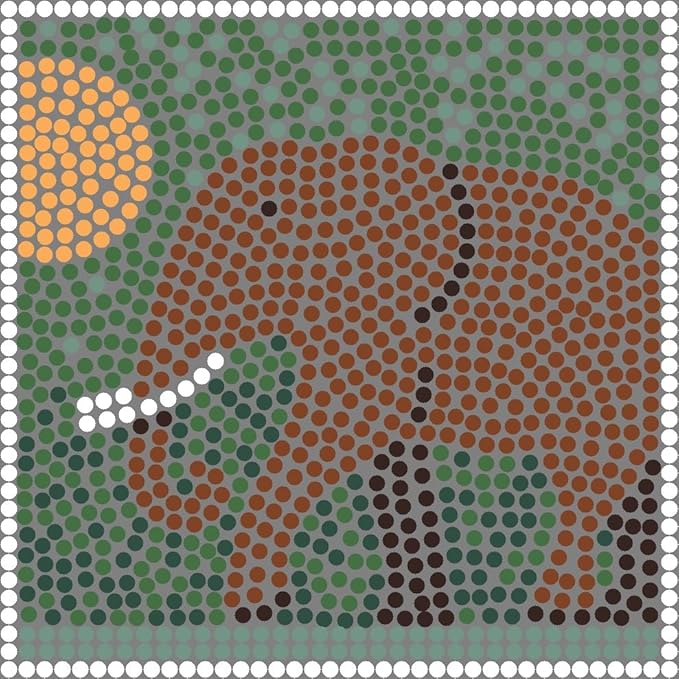 Art and Craft Kits for Adults: Make Your Own Mosaic, Square 20cm 7inch Majestic by ALEA+Mosaic