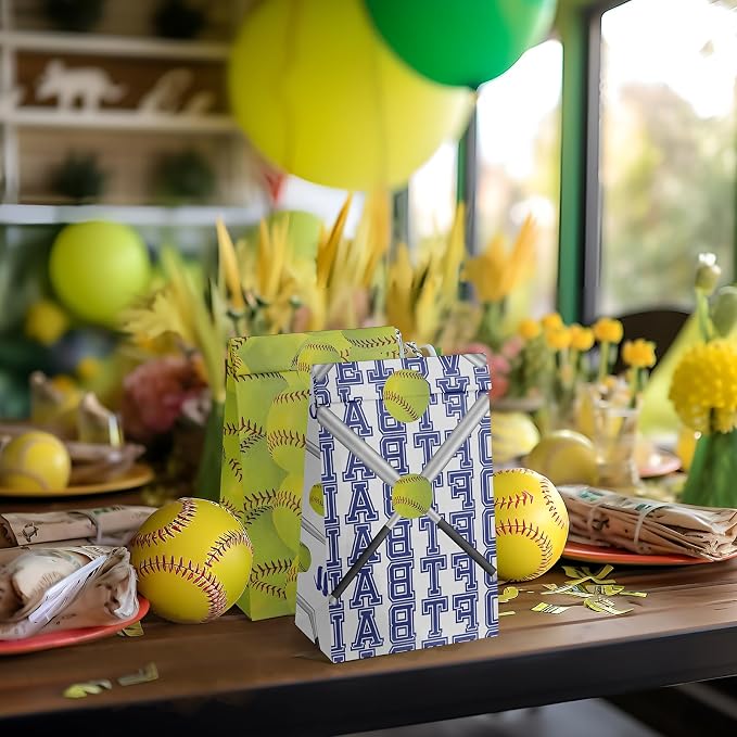 24 Softball Party Favor Bags - Image 7