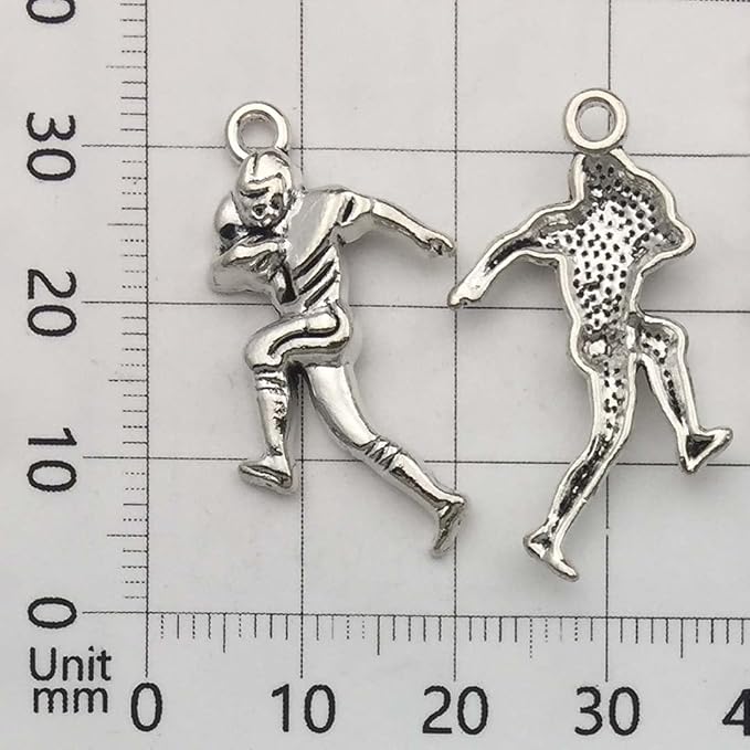 Youdiyla 60PCS Football Theme Charms Collection - Image 4