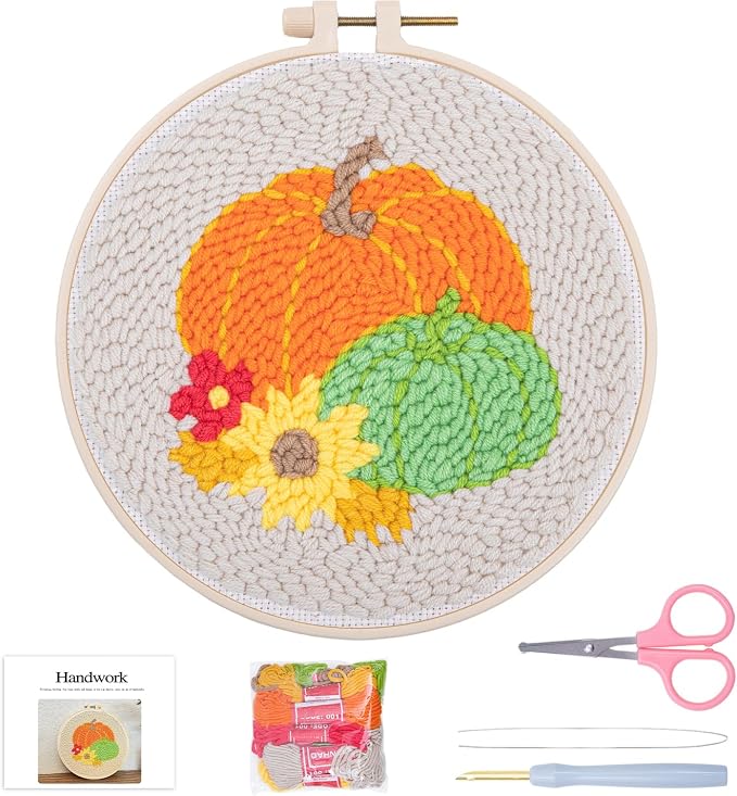 Louise Maelys Beginners Punch Needle kit, Embroidery Starter Kits by LouiseMaelys