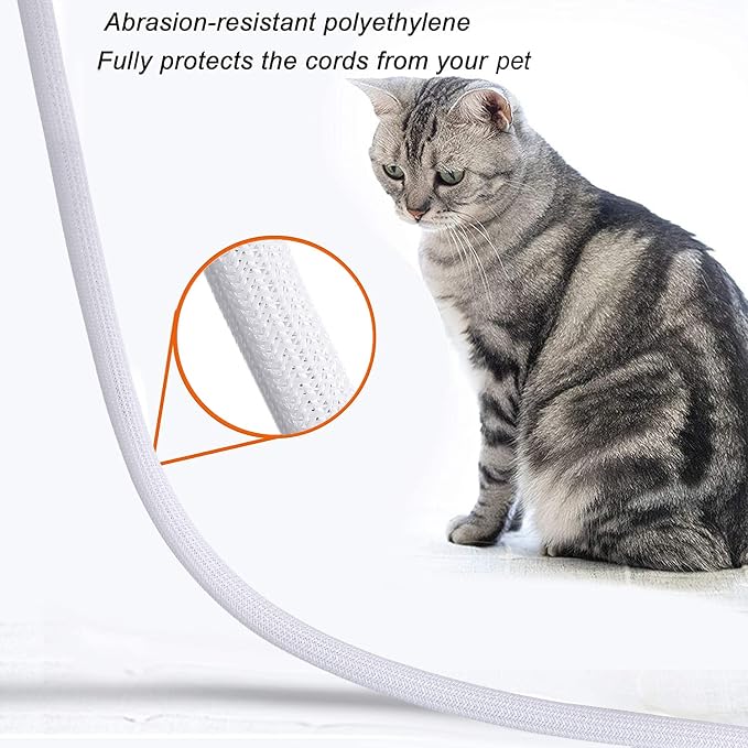 10ft - 3/4 inch Braided Cable Management Sleeve Cord Protector - Self-Wrapping - Image 4