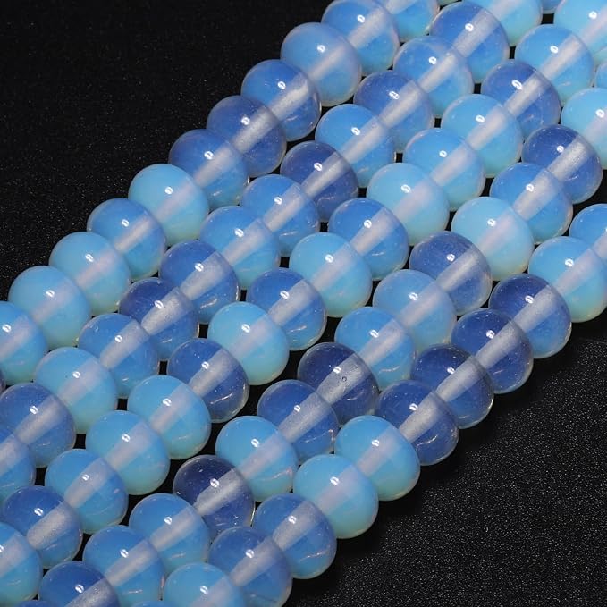 Songxi 5x8mm Natural Opal Stone Rondelle Beads, Gemstone - Image 3
