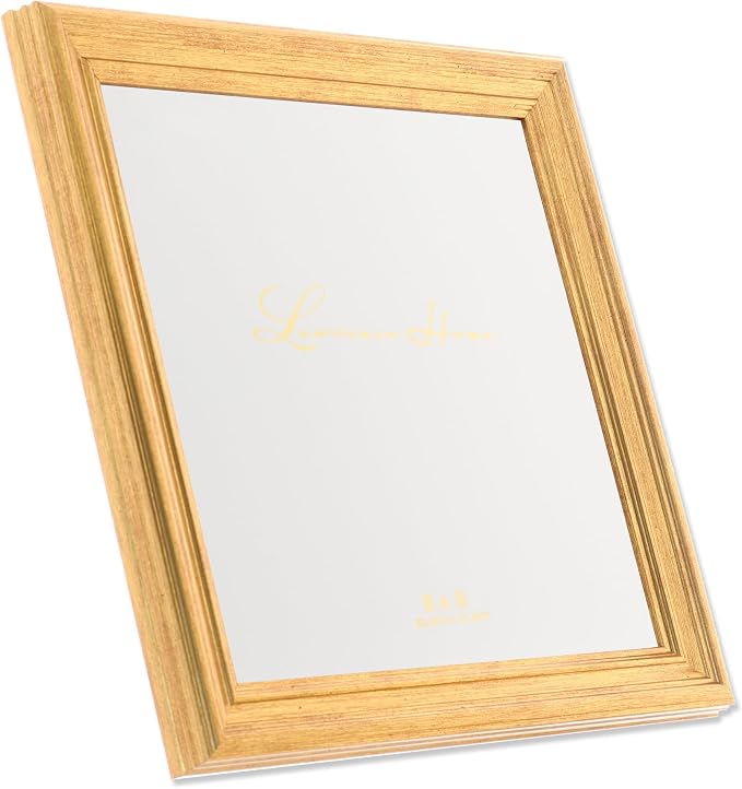 Lawrence Frames 8x8 Sutter Burnished Gold Picture Frame - Image 2