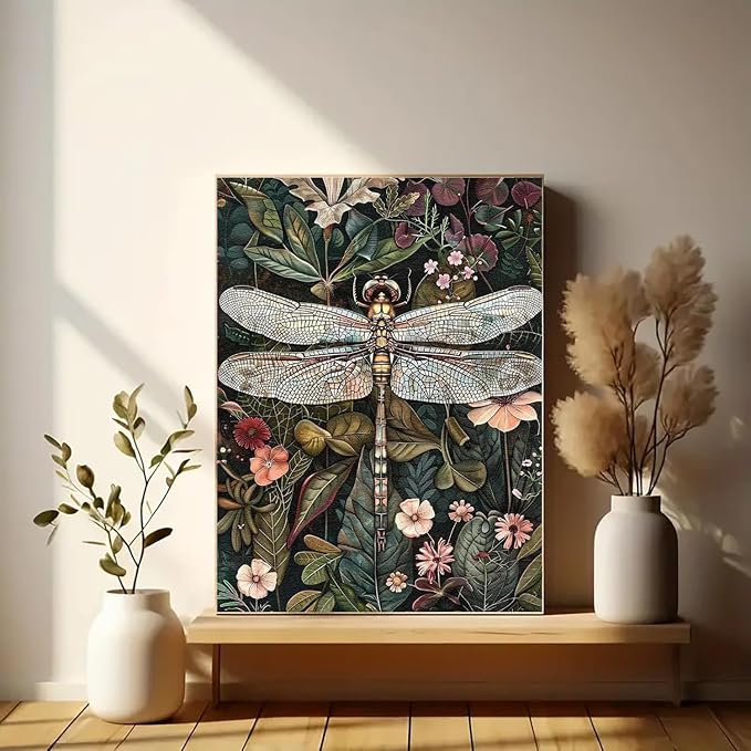 Eiazuiks Stamping Cross Stitch Kit, Dragonfly Counting Cross Stitch Kit - Image 3