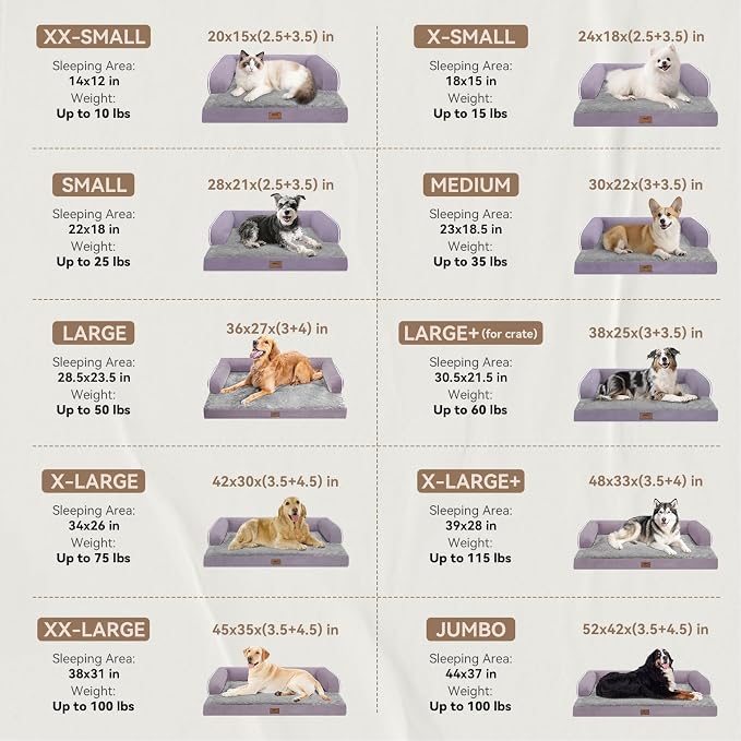 Orthopedic Large Dog Bed Washable, Dog Beds - Image 2