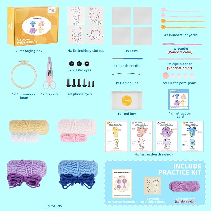Punch Needle kit-4, Embroidery kit - Image 3