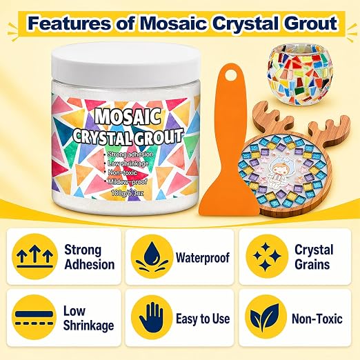 Mosaic Crystal Grout, Mosaics Tile Tools, Mosaic Tile Accessories – Essential - Image 2