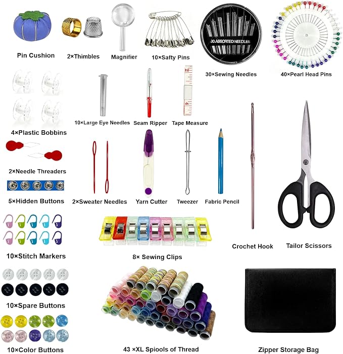 HYHJMISTY Sewing kit, Needle and Thread Kit - Image 2