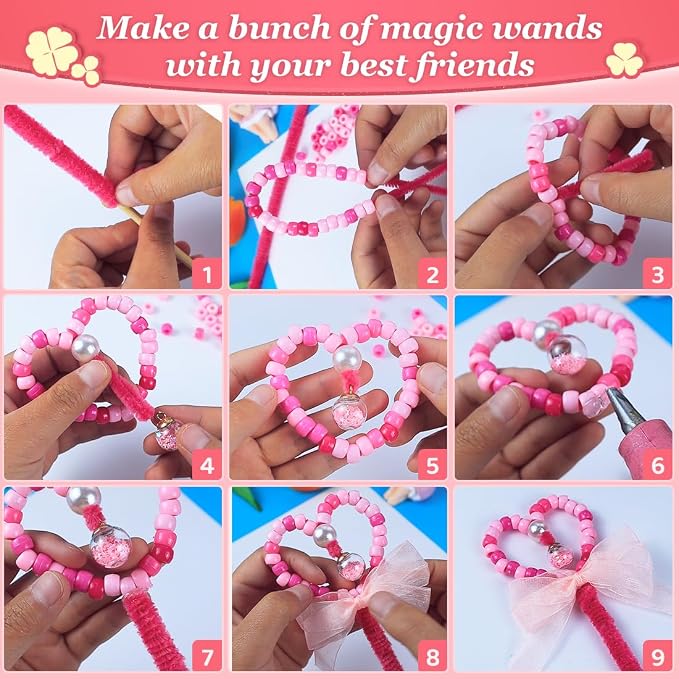 Eppingiwn 8050pcs Pony Beads, Plastic Bead - Image 5