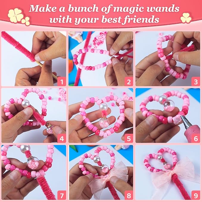 3000+ pcs Pony Beads, Beads for Hair Braids, Beads for Crafts, Plastic Beads - Image 5