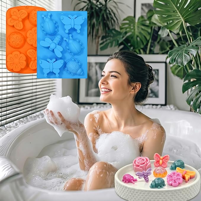 SJ Silicone Molds for Crafts, 2 Pack Butterfly and Insect Soap Molds | 6 - Image 8