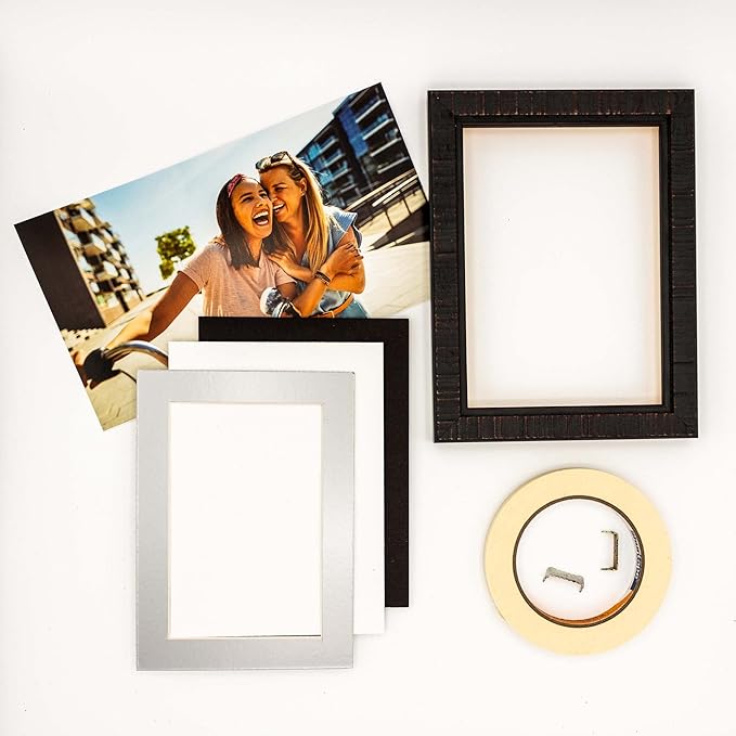 11x14 Mat for 8.5x11 Photo - Precut Metallic Silver Picture Matboard for Frames Measuring 11 x 14 Inches - Bevel Cut Matte to Display Art Measuring 8.5 x 11 Inches - Acid Free Pack of TEN MATS