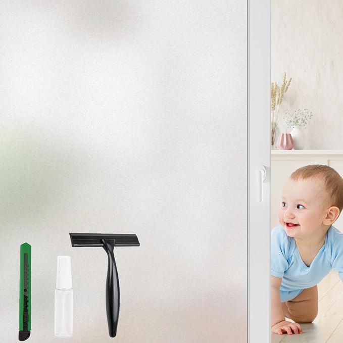 STATINT Privacy Window Film Frosted Glass Heat Control Sun Blocking UV by STATINTWINDOWFILMS