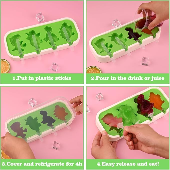 Sakolla 2 Pack Silicone Popsicle Molds - Image 4
