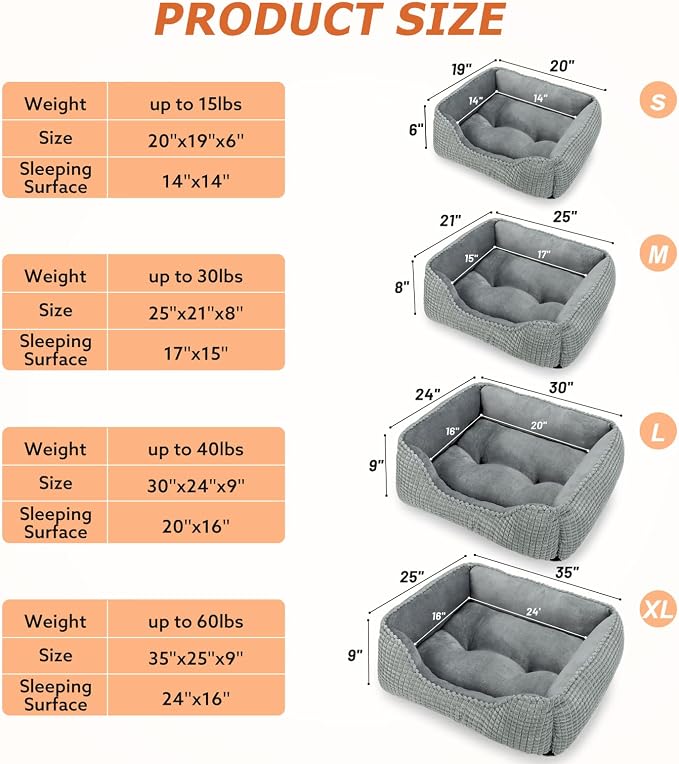 MIXJOY X-Large Dog Bed for Large, Small Dogs - Image 3