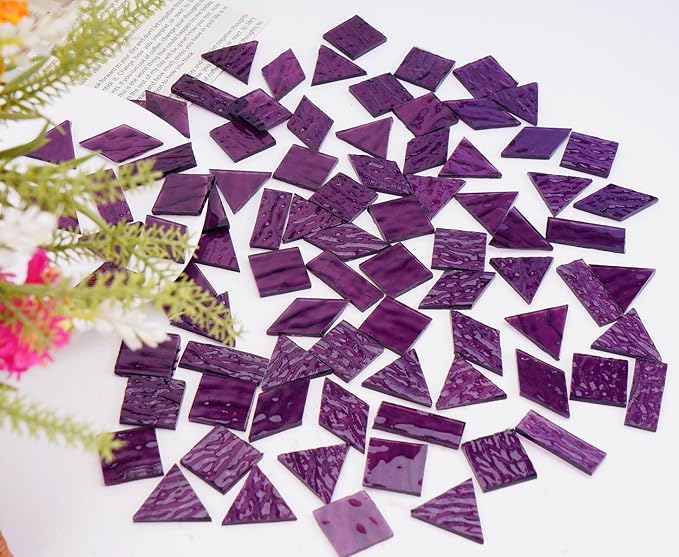 200G Oversize Transparent Glass Mosaic Tiles - Image 6