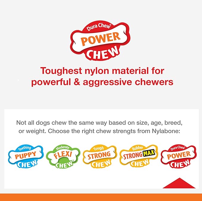 Nylabone Power Chew Ring Bone Chew Toy, Dog Toys - Image 2