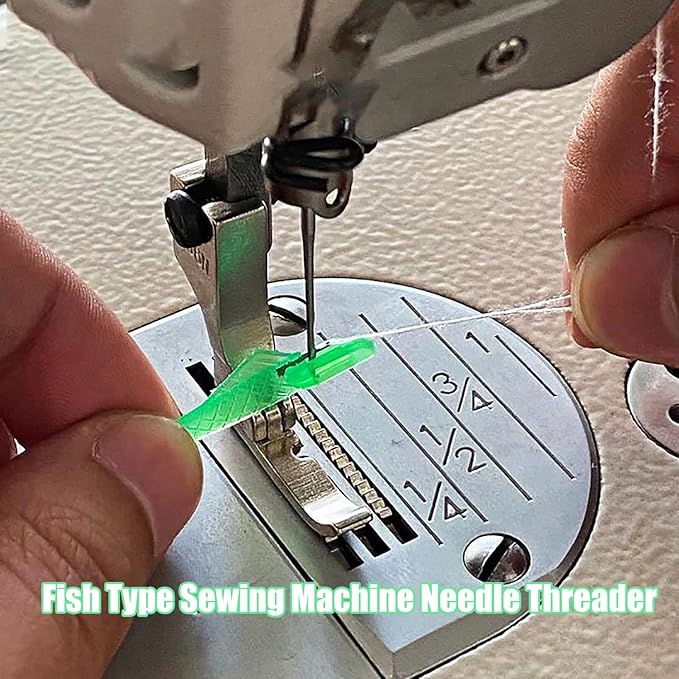 Fish Mouth Sewing Machine Needle Threader - 2025 New Automatic Tool, Quick & Easy Loop Threader for Enhanced Sewing Efficiency & Precision (30)