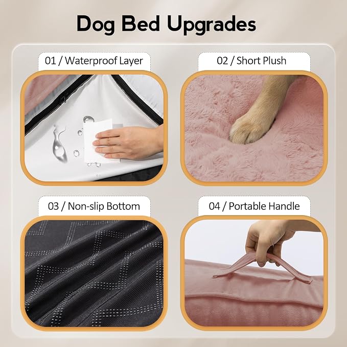 Large Orthopedic Dog Bed with Sides XXL Dog Beds with Removable Washable Cover - Image 5