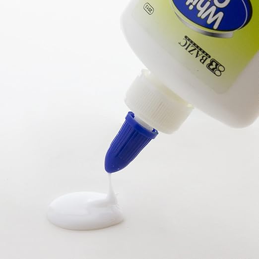 BAZIC White Glue 4oz., Clear Glue 1.7oz., Glue Stick 0.7oz., Washable Liquid Glue Pen, Multi-Purpose, for School Home Office (3/Pack), 4-Pack