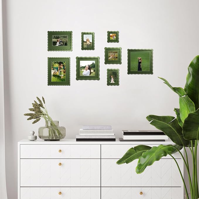 4x4 Wavy Picture Frame With Mat - Image 5