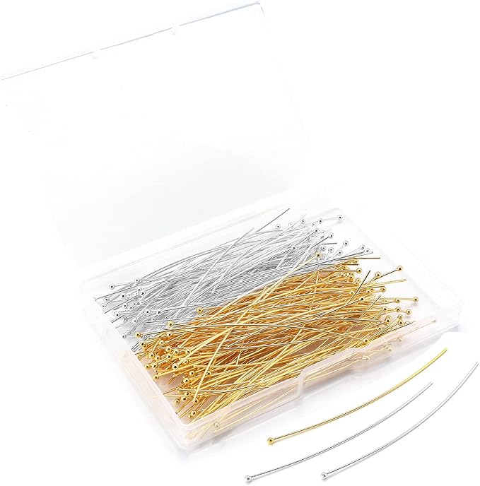 200 Pcs 70mm/2.76 Inch 21 Gauge Ball Pins by Yumttero